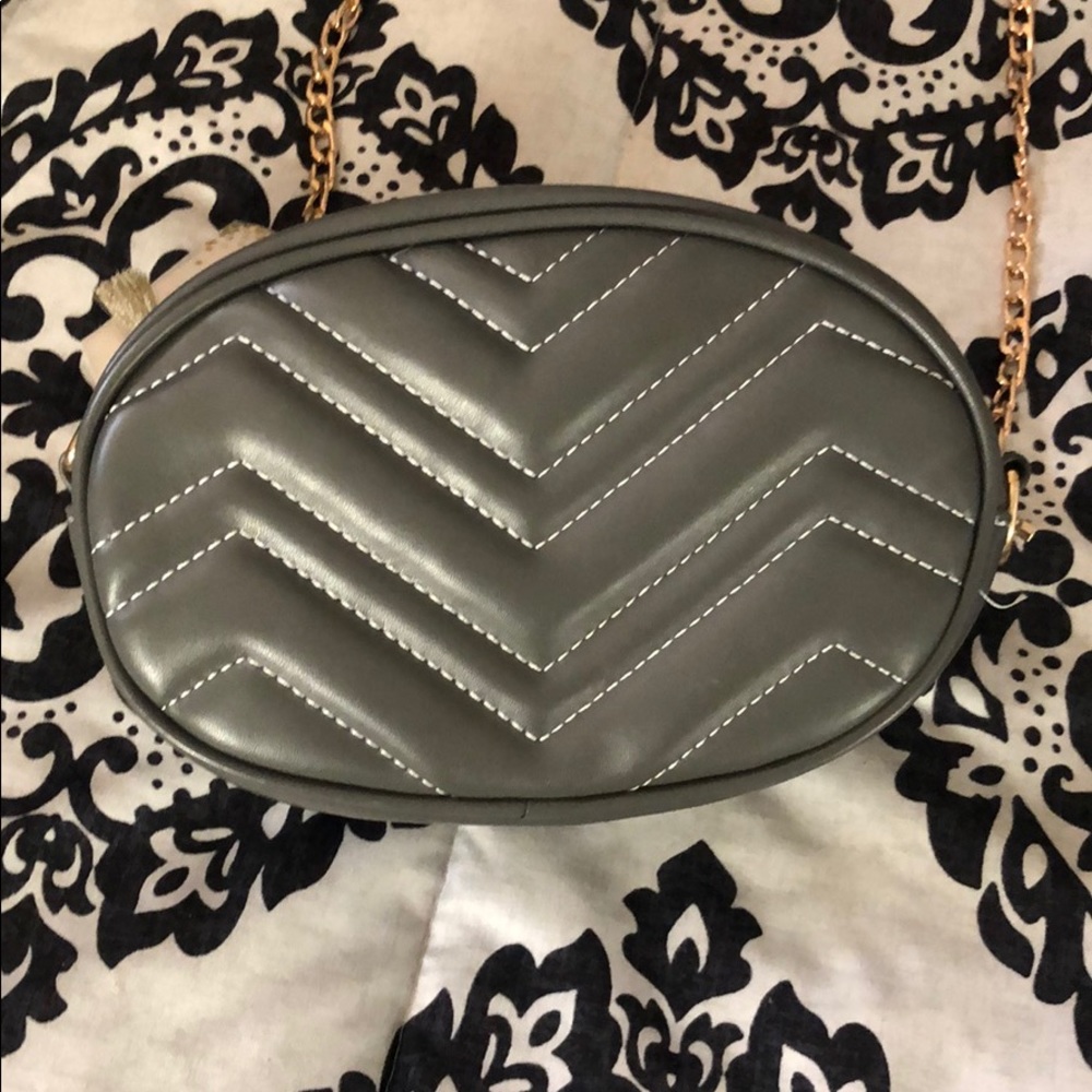 Grey fanny pack
